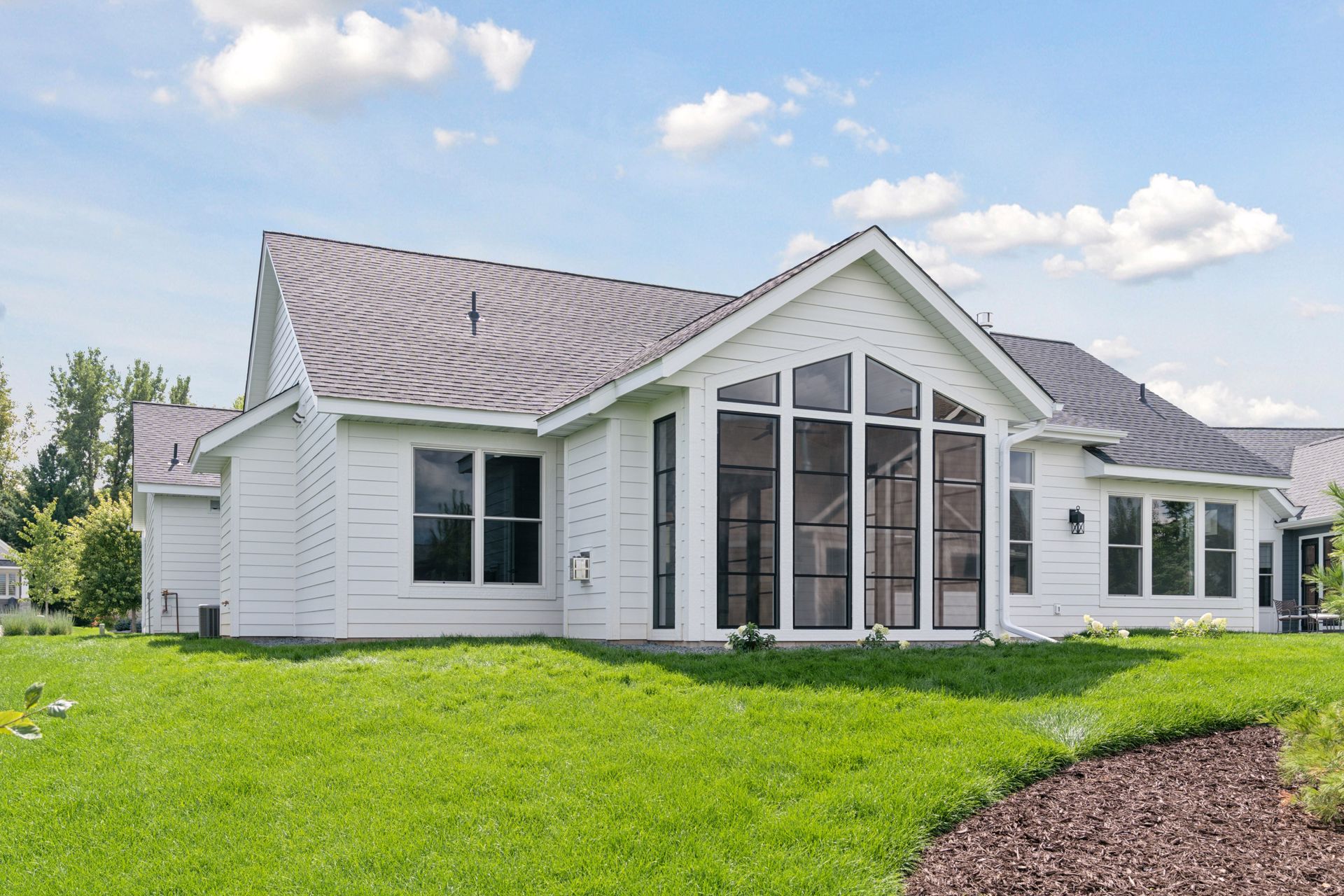 Exterior rear view of home