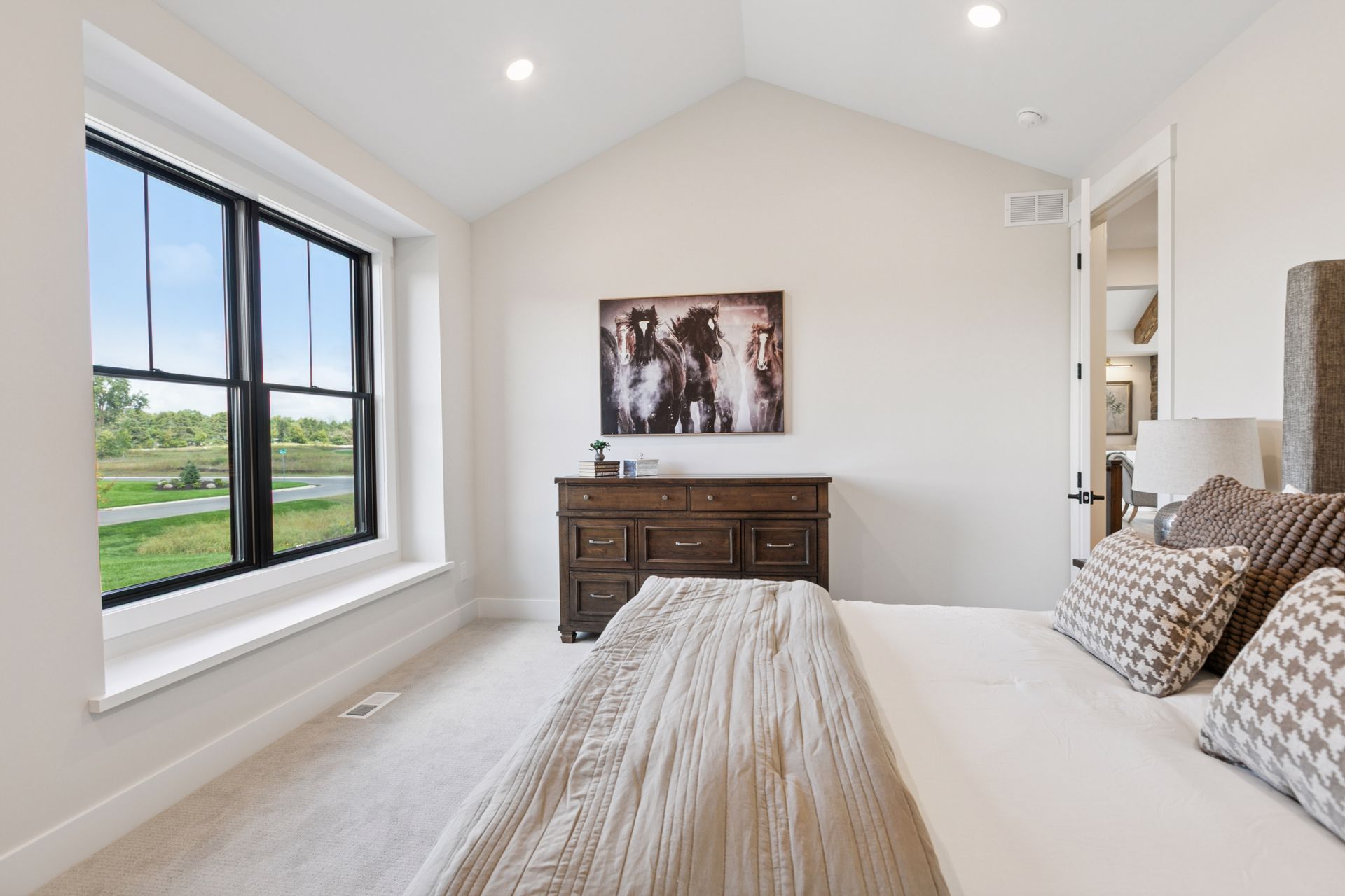 Bedroom #2 vaulted ceiling