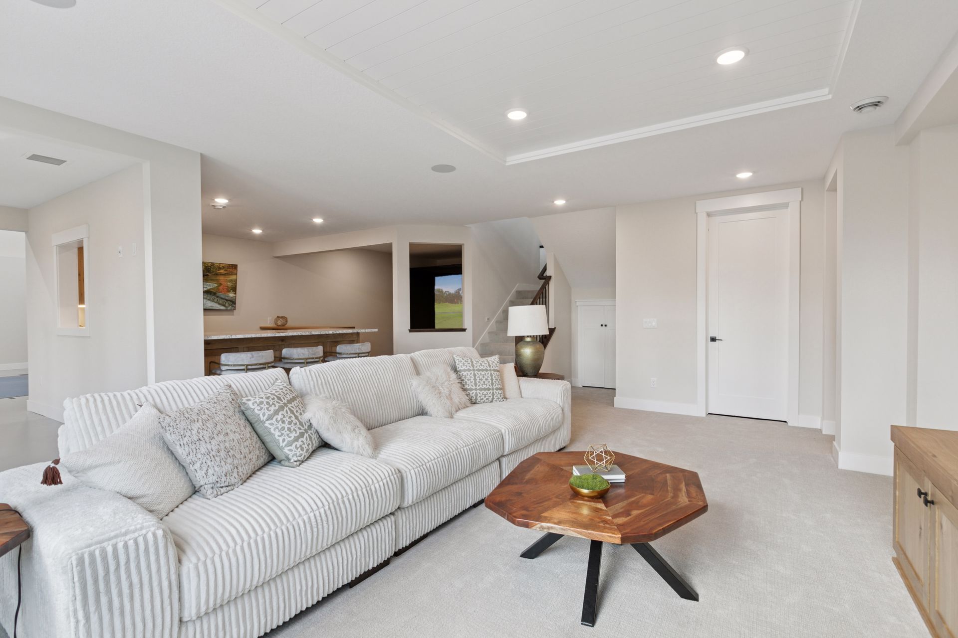 Lower level rec room