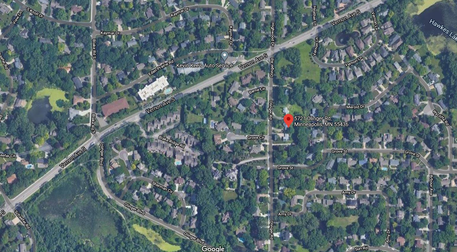 5721 Olinger Road Map